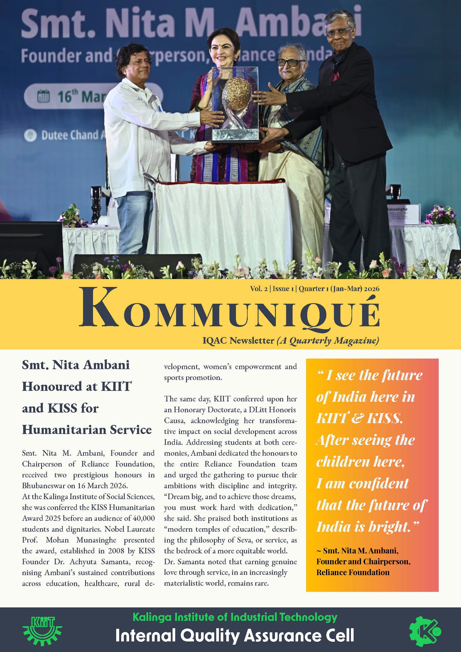 Cover of Kommuniqué Vol. 2, Issue 1